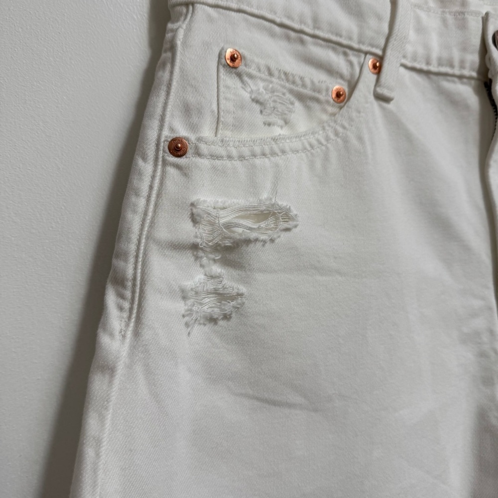 Gap 4” High Rise Stride Jean Shorts Tall - Picture 5 of 12